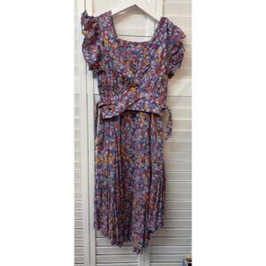 Free People Floral Two-Piece Set With Wrap Top & Maxi Skirt